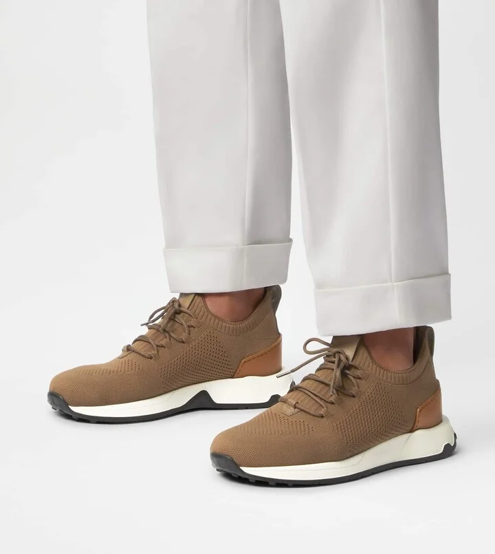Sock Sneakers in Technical Fabric and Leather - Image 6