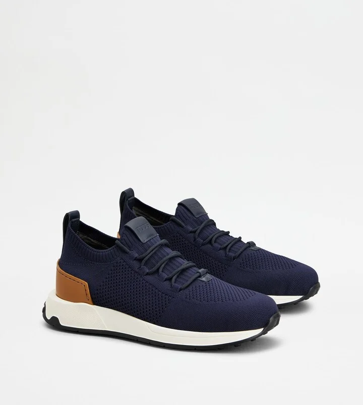 Sock Sneakers in Technical Fabric and Leather - Image 2