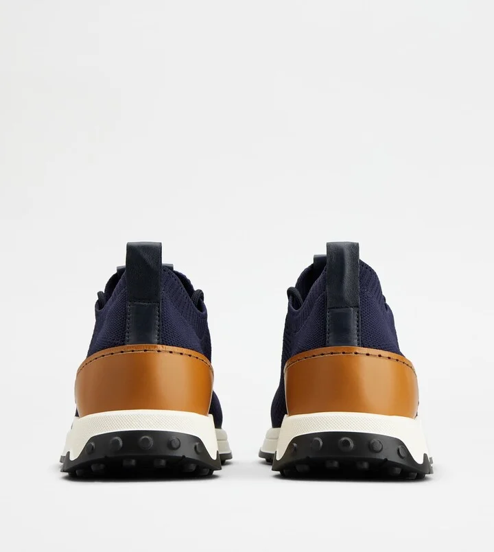 Sock Sneakers in Technical Fabric and Leather - Image 3