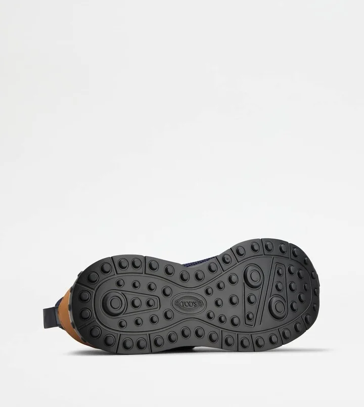 Sock Sneakers in Technical Fabric and Leather - Image 4