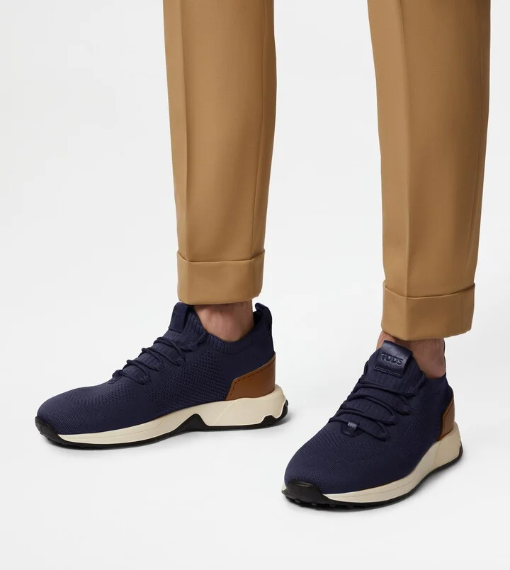 Sock Sneakers in Technical Fabric and Leather - Image 6