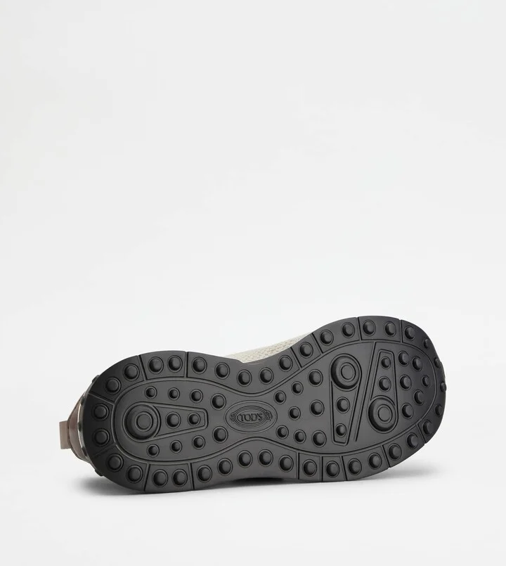 Sock Sneakers in Technical Fabric and Leather - Image 4