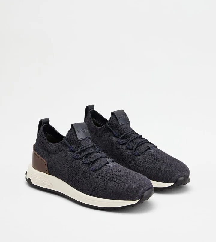 Sock Sneakers in Technical Fabric and Leather - Image 2
