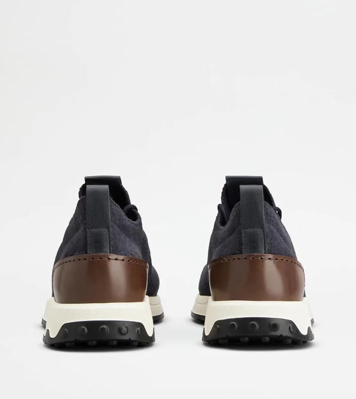 Sock Sneakers in Technical Fabric and Leather - Image 3