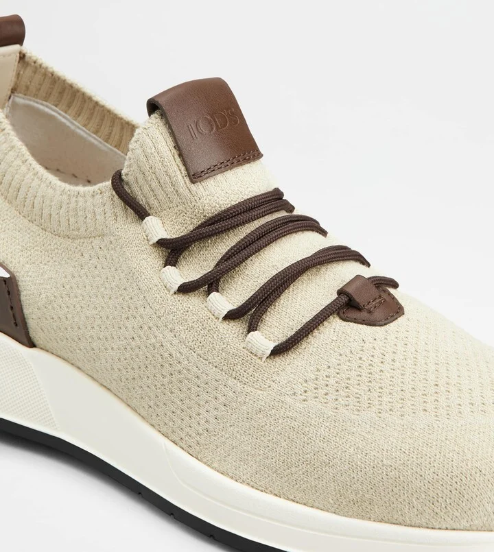 Sock Sneakers in Technical Fabric and Leather - Image 5