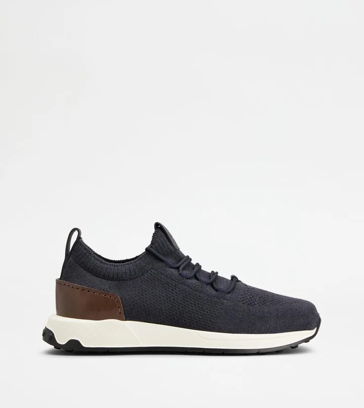 Sock Sneakers in Technical Fabric and Leather