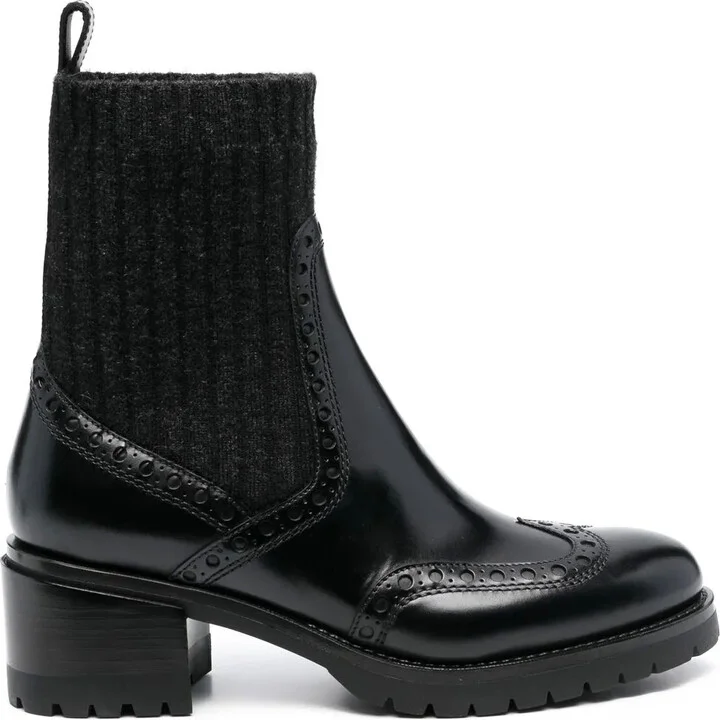sock-style Chelsea boots