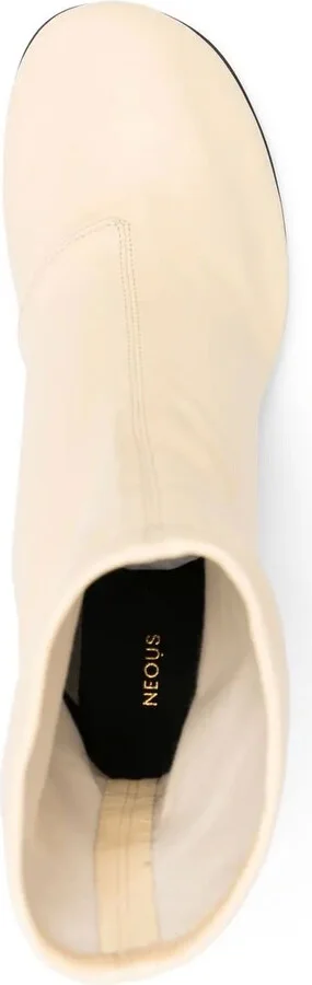 Sock-Style Leather Boots - Image 4