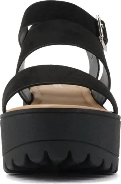 Soda ACCOUNT Women's Open Toe Block Heel Platform Sandals with Adjustable Ankle Strap - Cognac - Size - Image 6