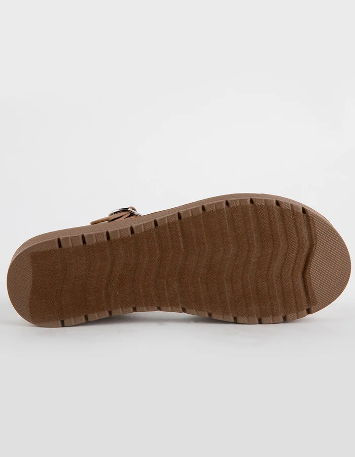 SODA Ankle Strap Womens Mini Flatform Sandals - Image 3
