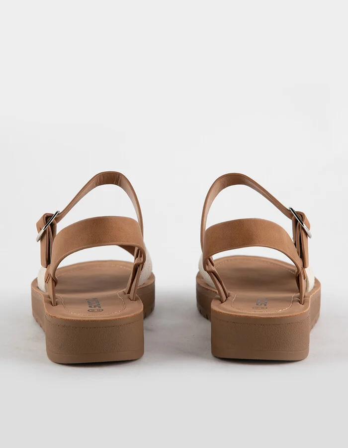 SODA Ankle Strap Womens Mini Flatform Sandals - Image 4