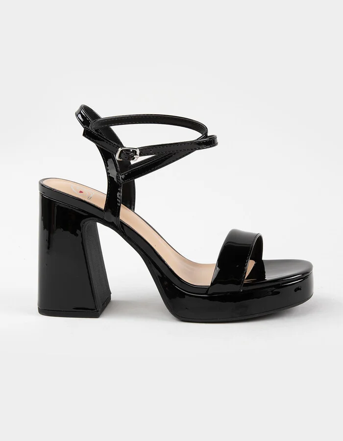 SODA Faux Leather Womens Platform Heels - Image 2