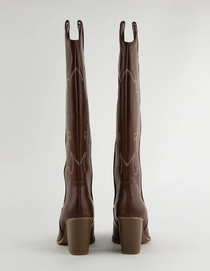 SODA Kaitlin Womens Tall Western Boots - Image 4