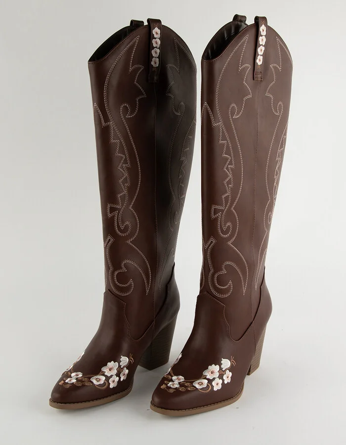 SODA Kaitlin Womens Tall Western Boots