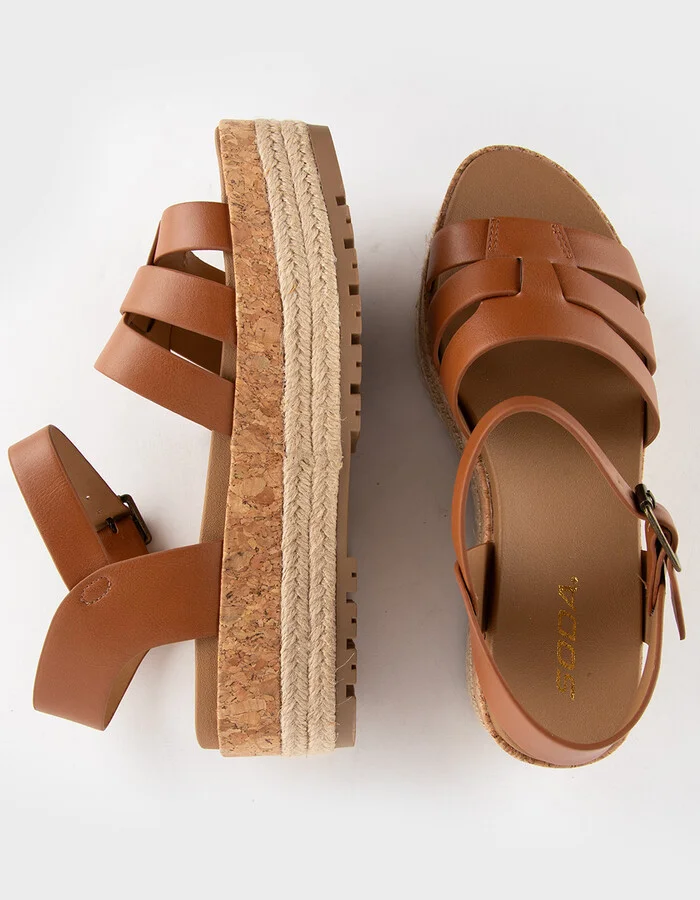 SODA Tabata Womens Platform Sandals - Image 5
