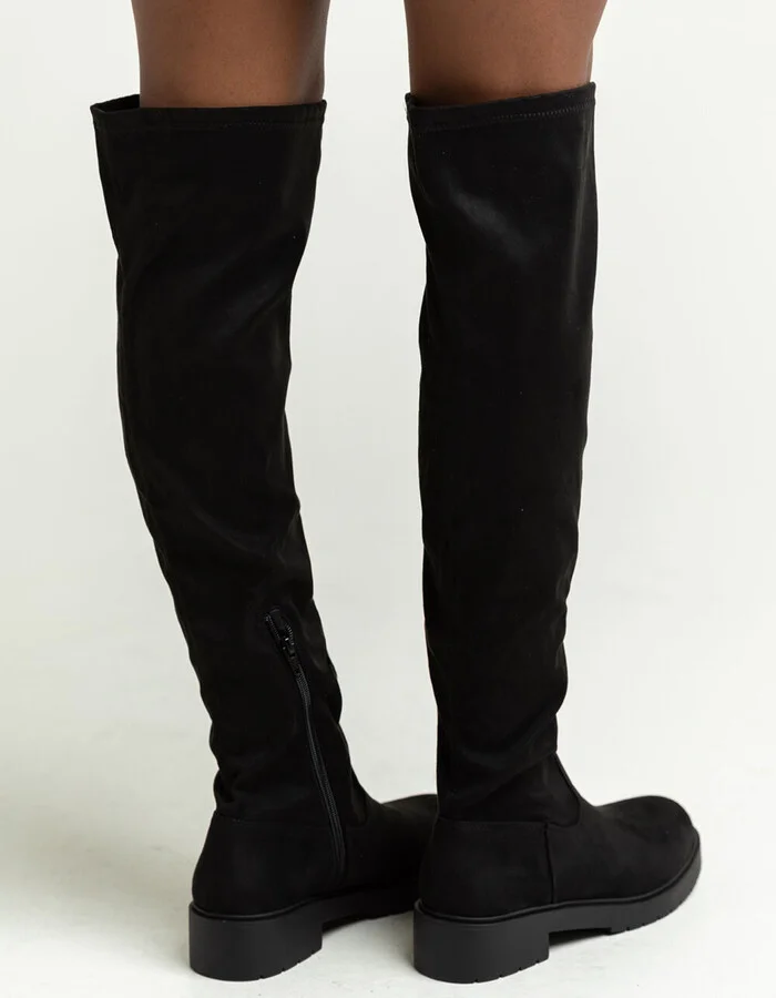 SODA Tall Suede Womens Knee Boots - Image 3