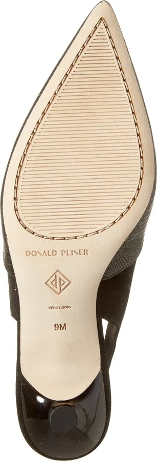 Sodashi Snakeskin Embossed Pointed Toe Slingback Pump - Image 6