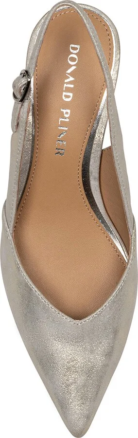 Sodashi Snakeskin Embossed Pointed Toe Slingback Pump - Image 9