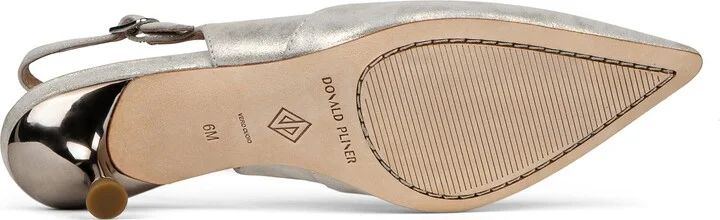 Sodashi Snakeskin Embossed Pointed Toe Slingback Pump - Image 10