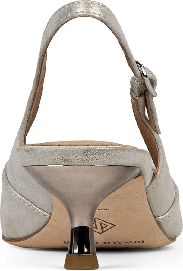 Sodashi Snakeskin Embossed Pointed Toe Slingback Pump - Image 11
