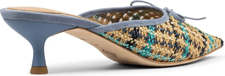 Soel Woven Raffia Bow Mule - Image 2