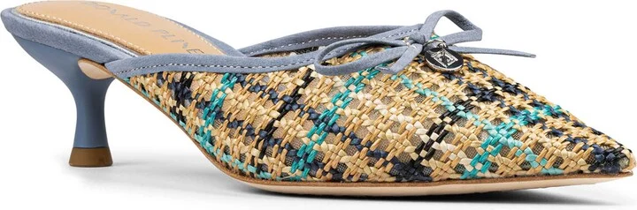 Soel Woven Raffia Bow Mule