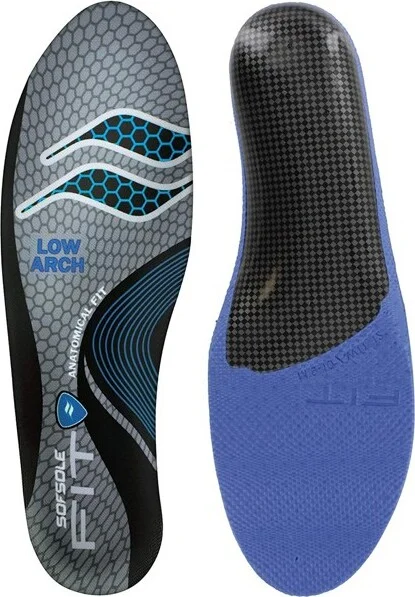 Sof Sole Fit Series Low Arch Shoe Insoles - Men's