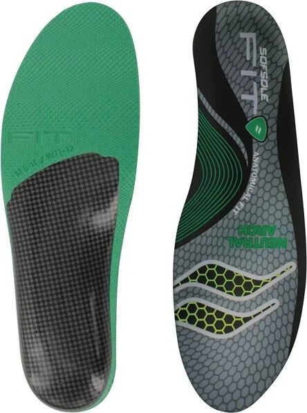 Sof Sole Fit Series Neutral Arch Shoe Insoles - Women's 9-10/Men's 7-8