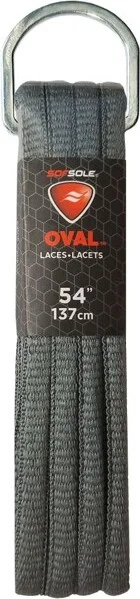 Sof Sole Varsity Oval Shoe Laces - 54" - Gray