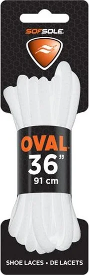 Sof Sole White Athletic Oval Shoe Laces - 36"