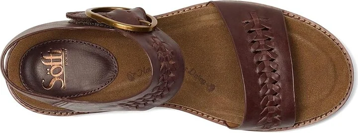 Sofft Bali II Women's Sandals Cocoa Brown : 7.5 M (B), Leather - Image 2