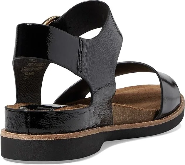 Sofft Bali Women's Sandals Black Crinkle Patent : 6.5 M (B), Leather - Image 4