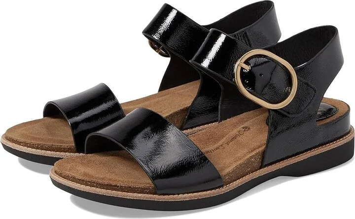 Sofft Bali Women's Sandals Black Crinkle Patent : 6.5 M (B), Leather