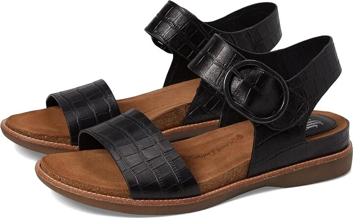 Sofft Bali Women's Sandals Black Croco : 6 M (B), Leather