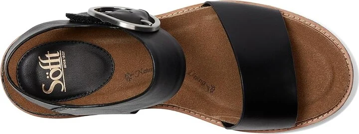 Sofft Bali Women's Sandals Black Leather : 6.5 M (B) - Image 2