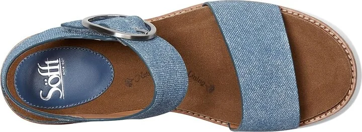 Sofft Bali Women's Sandals Denim Blue Suede : 6.5 M (B), Leather - Image 2