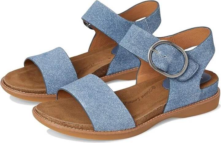 Sofft Bali Women's Sandals Denim Blue Suede : 6.5 M (B), Leather