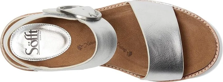 Sofft Bali Women's Sandals Silver Leather : 6 M (B) - Image 2