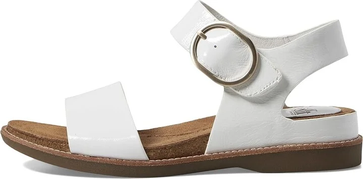 Sofft Bali Women's Sandals White Crinkle Patent : 6.5 M (B), Leather - Image 5
