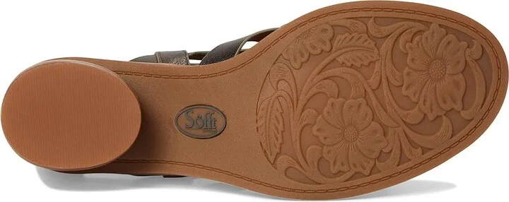 Sofft Carmen Women's Sandals Dark Pewter : 9.5 M (B), Leather - Image 3
