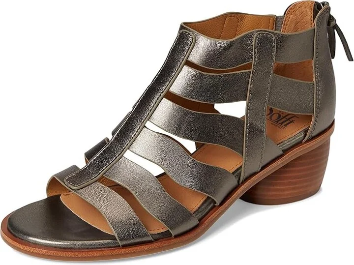 Sofft Carmen Women's Sandals Dark Pewter : 9.5 M (B), Leather - Image 5