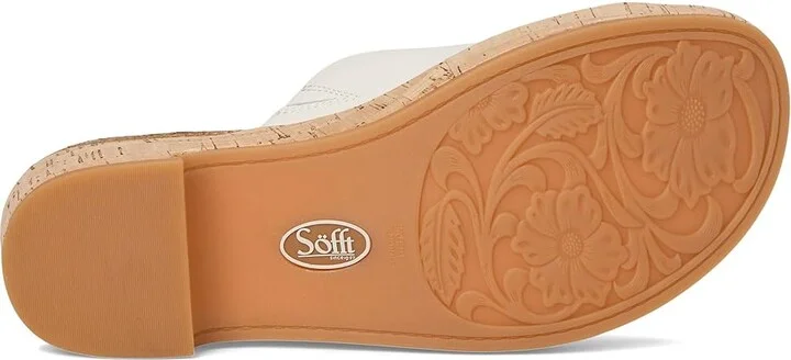 Sofft Cass Women's Sandals Off-White : 11 M (B), Leather - Image 3
