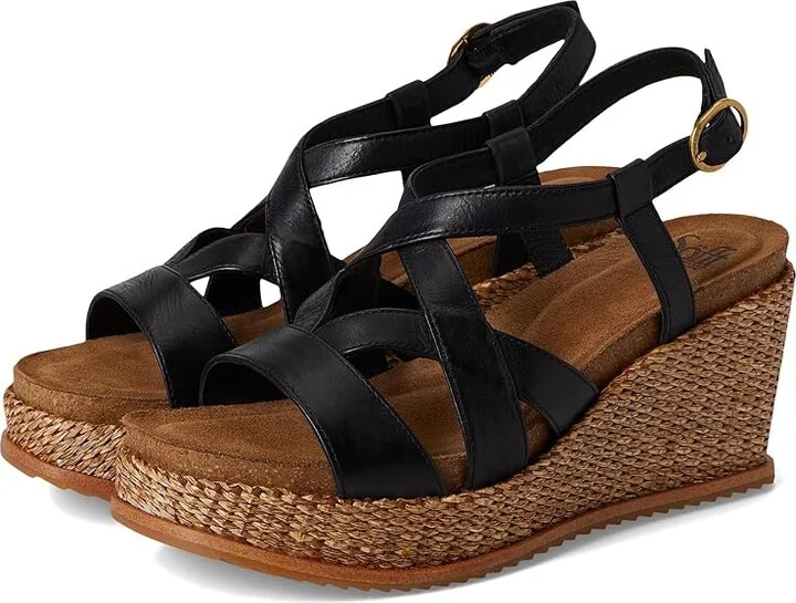 Sofft Devyn Women's Sandals Black Leather : 7.5 M (B)