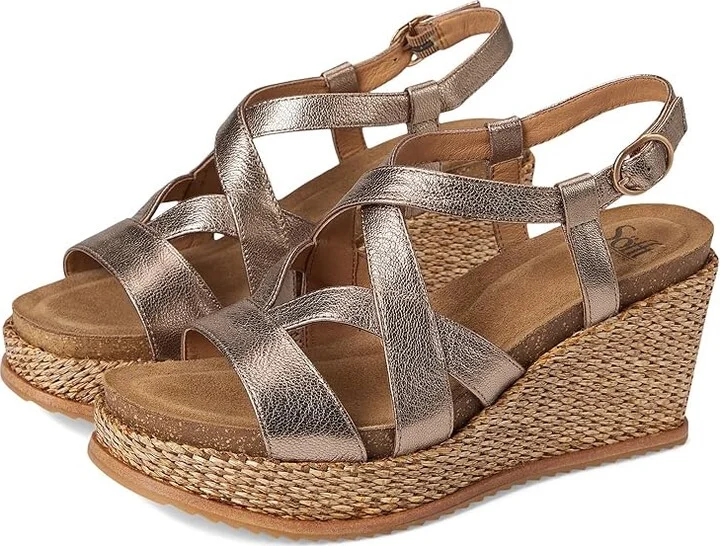 Sofft Devyn Women's Sandals Light Bronze : 7 M (B), Leather