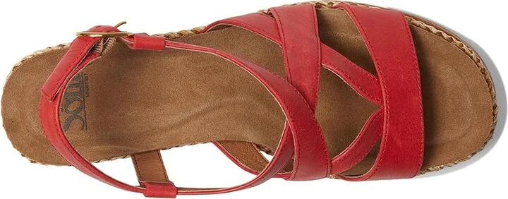Sofft Devyn Women's Sandals Red-Coral : 10 M (B), Leather - Image 2