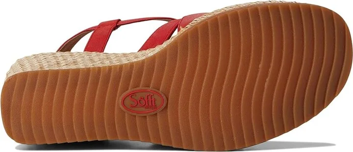 Sofft Devyn Women's Sandals Red-Coral : 10 M (B), Leather - Image 3