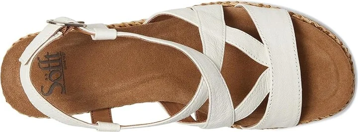 Sofft Devyn Women's Sandals True White : 9 M (B), Leather - Image 2