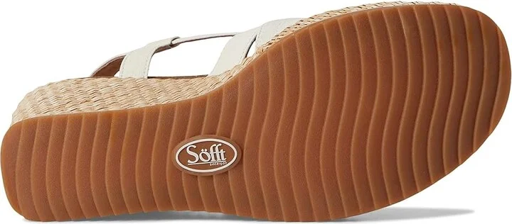 Sofft Devyn Women's Sandals True White : 9 M (B), Leather - Image 3