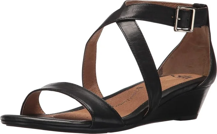 Sofft Innis Women's Wedge Shoes Black Talco : 6 M (B), Leather - Image 2