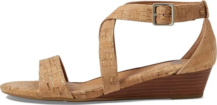 Sofft Innis Women's Wedge Shoes Gold/Natural Cork : 6 M (B), Synthetic - Image 7